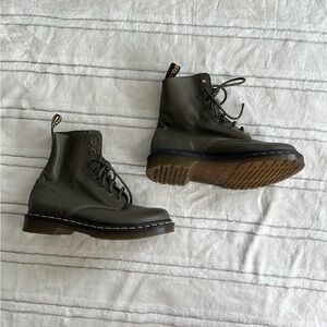 Dr. Martens Olive Green Boots
